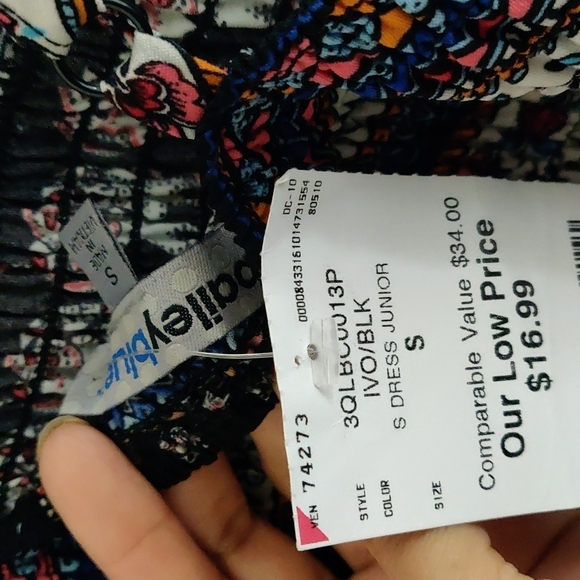 NWT Boho Maxi Dress Slit Small Elastic Chest - Picture 7 of 7